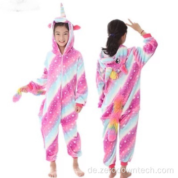 Mädchen-Kind-Kind-Einhorn-Pyjama-Set